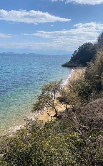 beach, coastline of an island of the Seto Inland Sea
